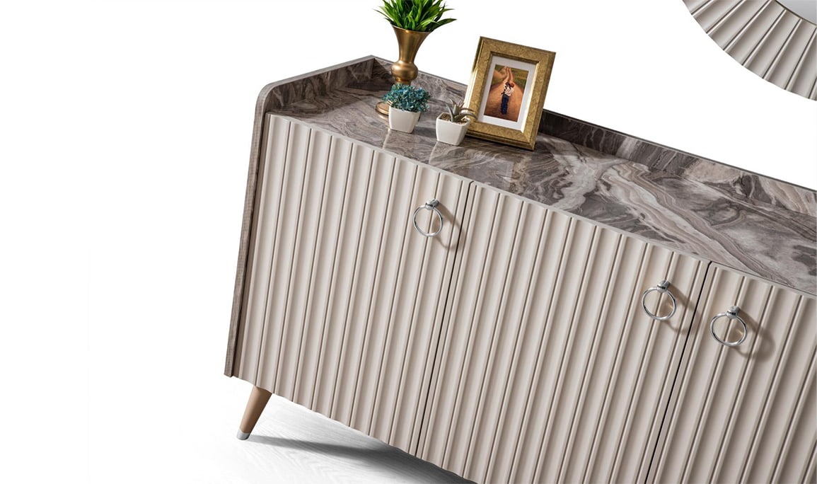 Medusa Home Mobilya - Daisy Gri Yemek Odası