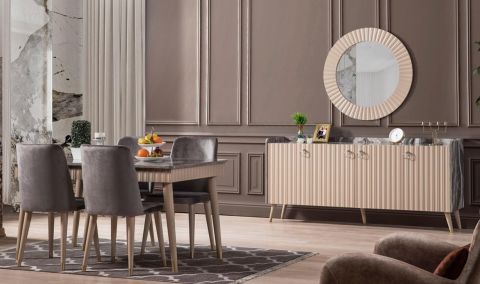 Medusa Home - Daisy Krem Yemek Odası Medusa Home - Daisy Krem Yemek Odası