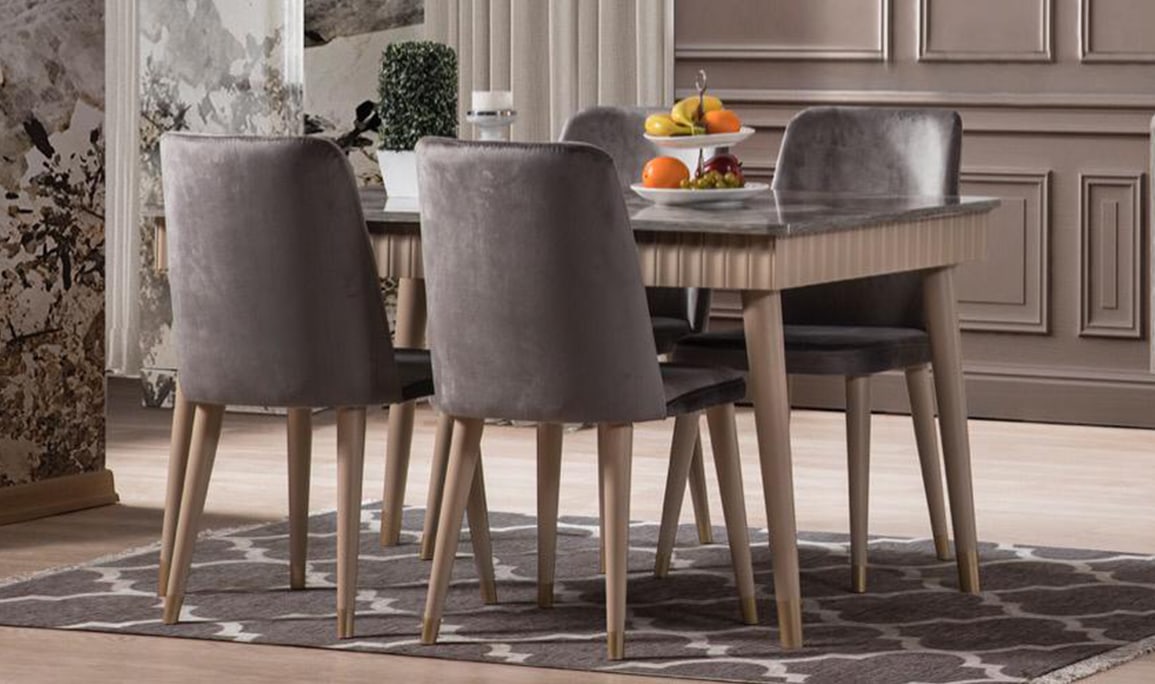 Medusa Home Mobilya - Daisy Krem Yemek Odası