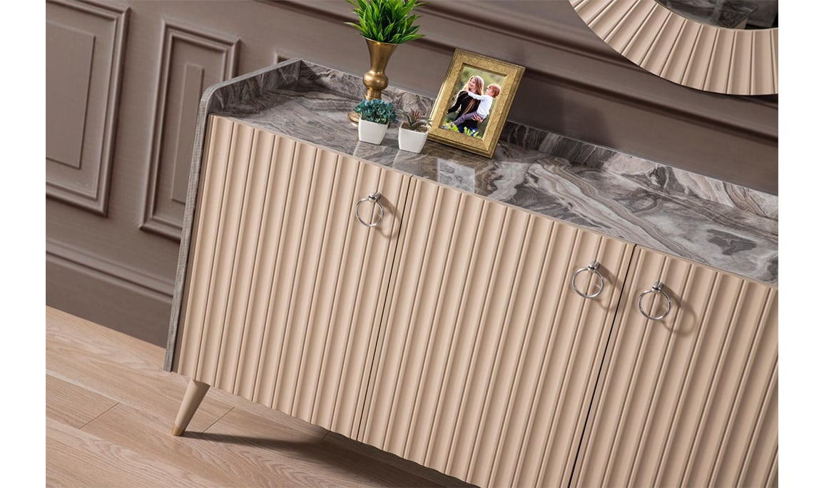 Medusa Home Mobilya - Daisy Krem Yemek Odası