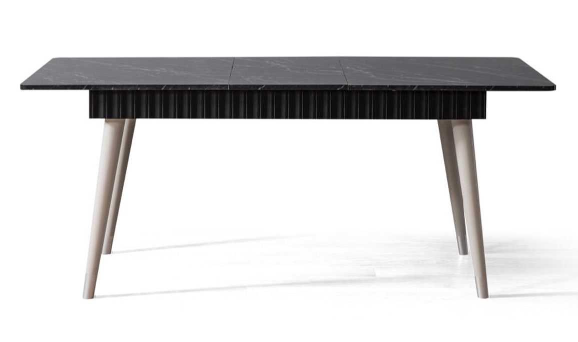 Medusa Home Mobilya - Daisy Siyah Gri Yemek Masası