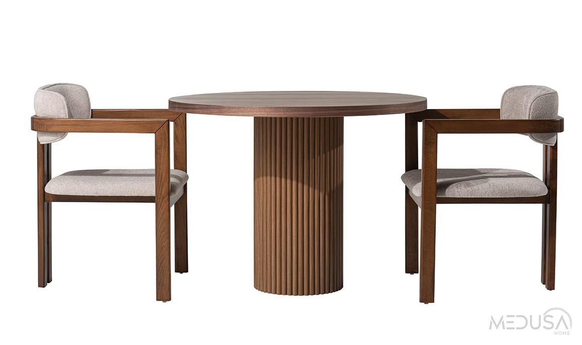 Medusa Home Mobilya - Dante Ceviz Mutfak Masası