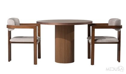 Medusa Home Mobilya - Dante Ceviz Mutfak Masası