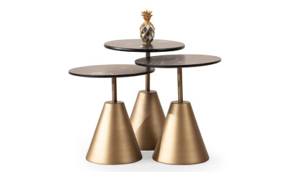Medusa Home - Dark Brass Zigon Sehpa Medusa Home - Dark Brass Zigon Sehpa