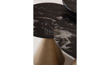 Medusa Home Mobilya - Dark Brass Zigon Sehpa