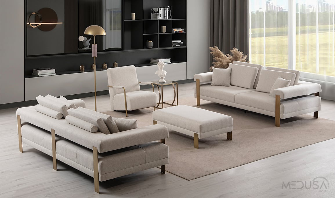 Medusa Home Mobilya - Deep Antik Koltuk Takımı