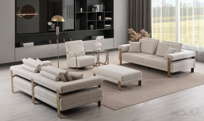 Medusa Home Mobilya - Deep Antik Koltuk Takımı