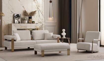 Medusa Home Mobilya - Deep Antik Koltuk Takımı
