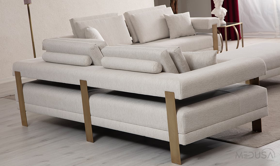 Medusa Home Mobilya - Deep Antik Üçlü Koltuk