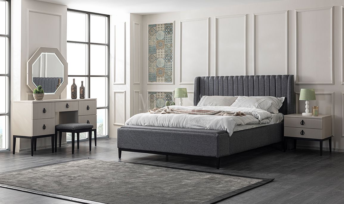 Medusa Home Mobilya - Defne 6 Kapılı Yatak Odası - Cam