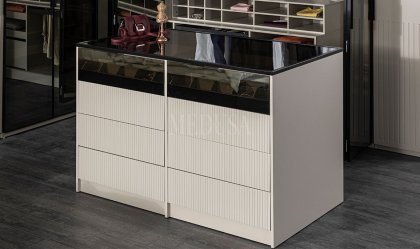 Medusa Home Mobilya - Defne 6 Kapılı Yatak Odası - Cam