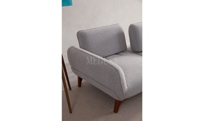 Medusa Home Mobilya - Defne Gri Üçlü Koltuk