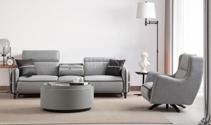 Medusa Home Mobilya - Delhi Motorlu Üçlü Koltuk (Ses Sistemli)
