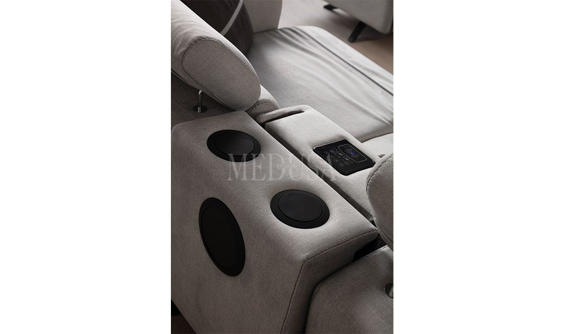 Medusa Home Mobilya - Delhi Motorlu Üçlü Koltuk (Ses Sistemli)