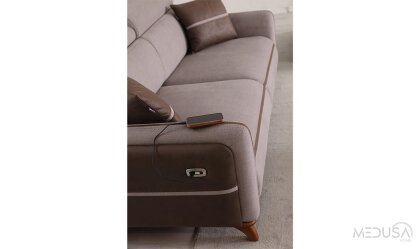 Medusa Home Mobilya - Delhi Motorlu Üçlü Koltuk