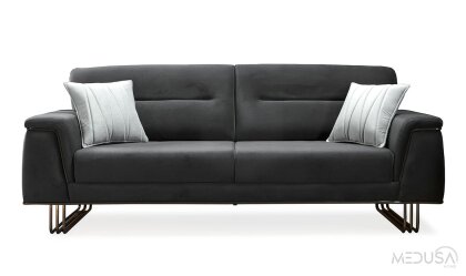 Medusa Home - Deluxe Antrasit Üçlü Koltuk Medusa Home - Deluxe Antrasit Üçlü Koltuk
