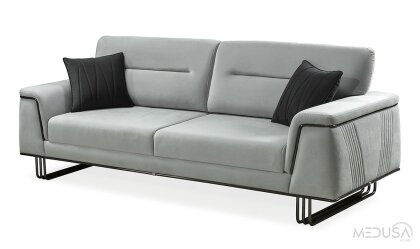 Medusa Home - Deluxe Gri Üçlü Koltuk Medusa Home - Deluxe Gri Üçlü Koltuk