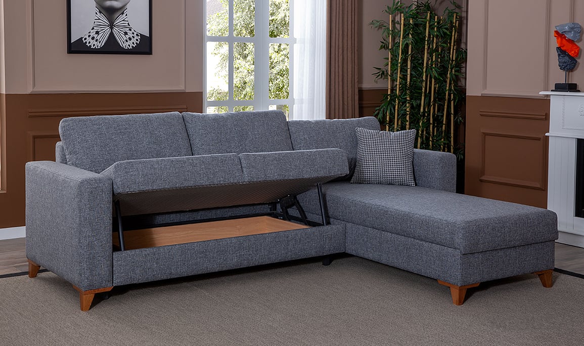 Medusa Home Mobilya - Deniz Yataklı ve Sandıklı Köşe Takımı