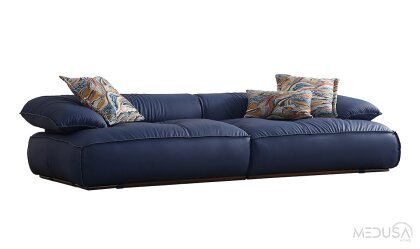 Medusa Home Mobilya - Derma Deri Üçlü Koltuk