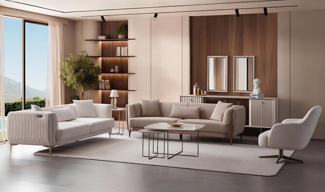 Medusa Home Mobilya - Dia Koltuk Takımı - Modern Koltuk Takımları