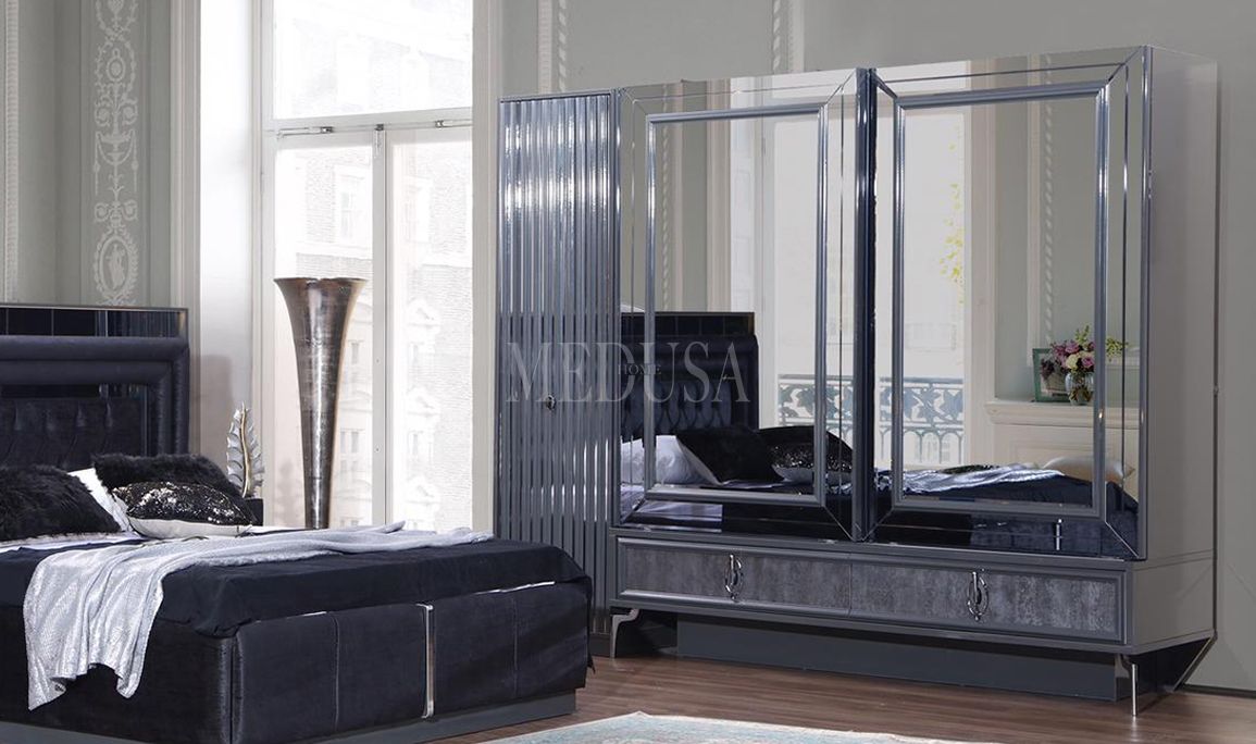 Medusa Home Mobilya - Diamanti Antrasit Gardırop