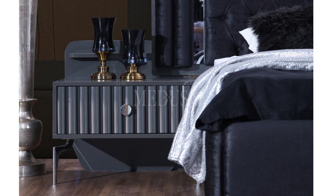 Medusa Home Mobilya - Diamanti Antrasit Komodin