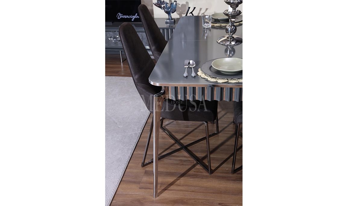 Medusa Home Mobilya - Diamanti Antrasit Sandalye