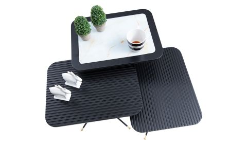 Medusa Home Mobilya - Diamond Marble White Sehpa