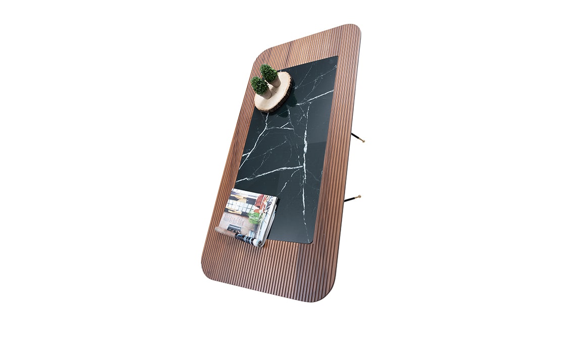 Medusa Home Mobilya - Diamond Walnut Black Orta Sehpa