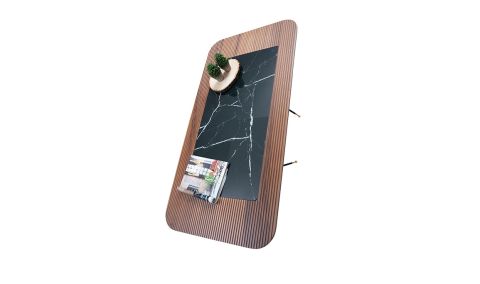 Medusa Home Mobilya - Diamond Walnut Black Orta Sehpa