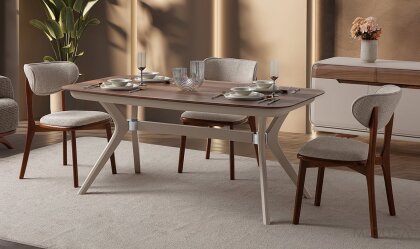 Didim Kelebek Ayaklı Yemek Masası