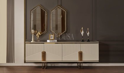 Medusa Home Mobilya - Dolce Ekru Yemek Odası
