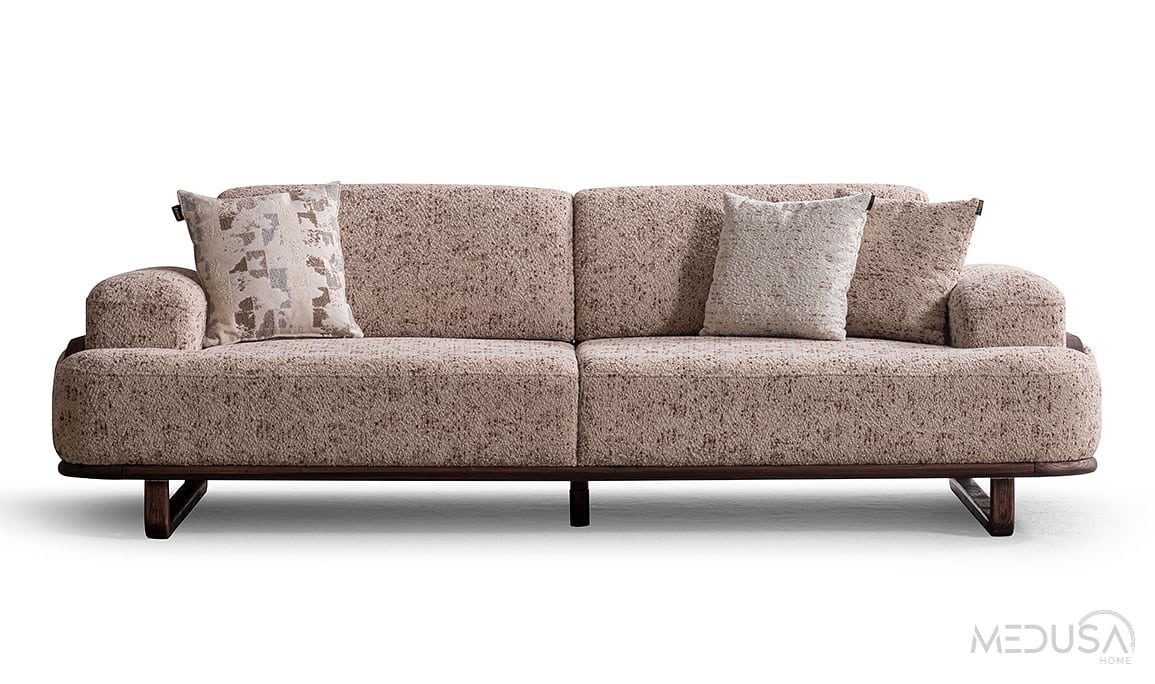 Medusa Home Mobilya - Dolce Kahve Üçlü Koltuk