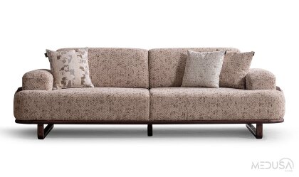 Medusa Home Mobilya - Dolce Kahve Üçlü Koltuk