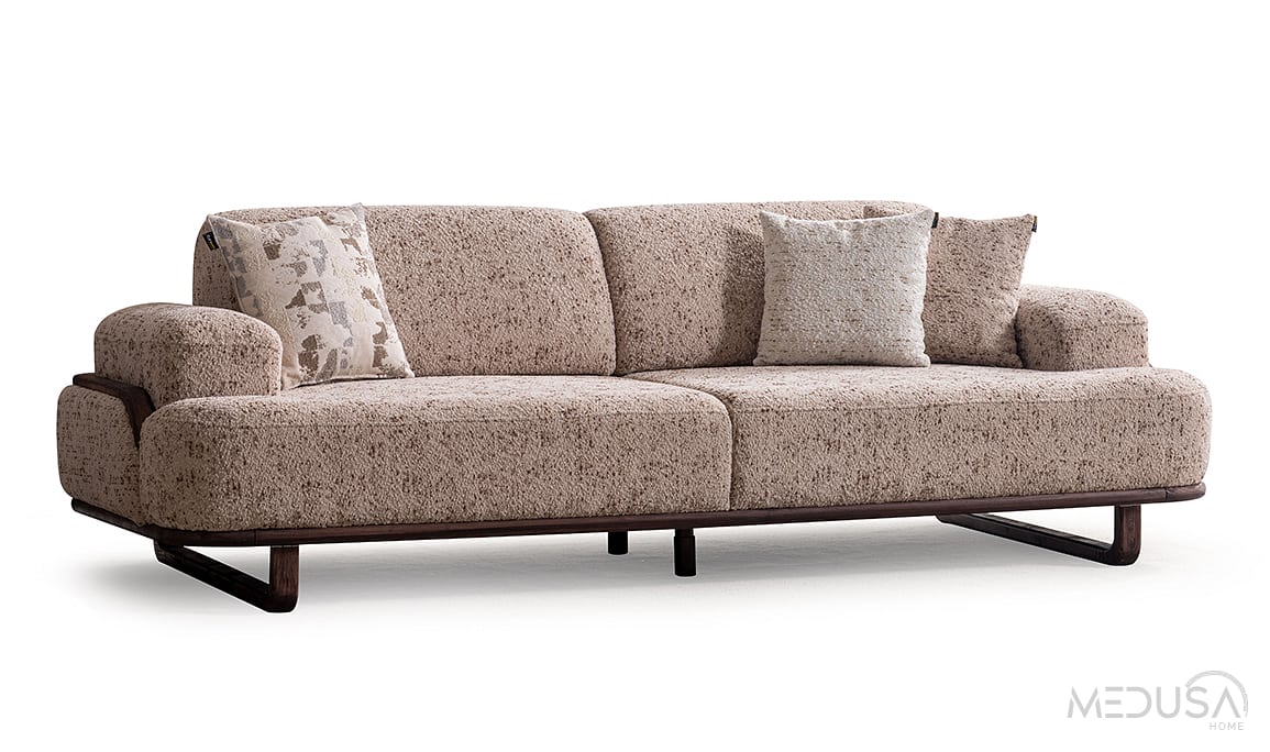 Medusa Home Mobilya - Dolce Kahve Üçlü Koltuk