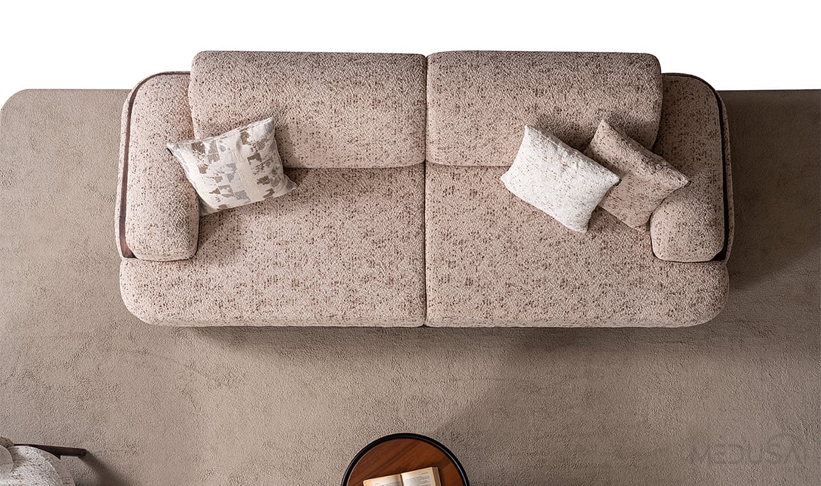 Medusa Home Mobilya - Dolce Kahve Üçlü Koltuk