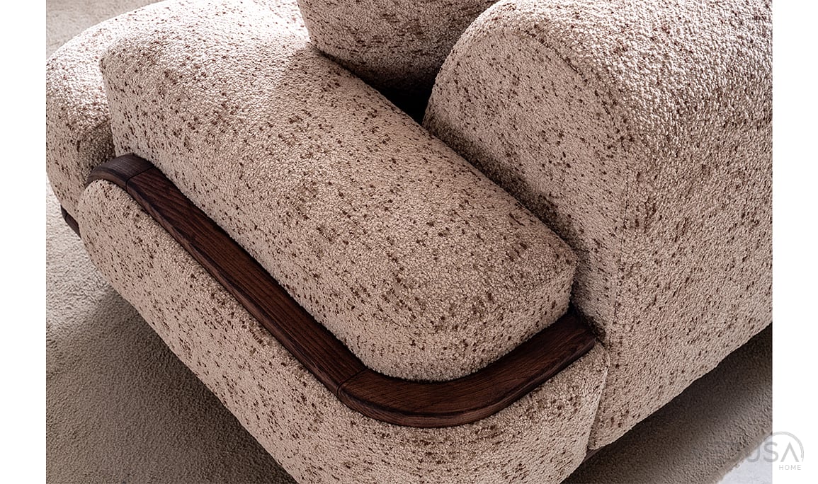 Medusa Home Mobilya - Dolce Kahve Üçlü Koltuk