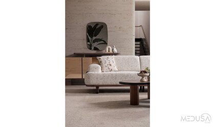 Medusa Home Mobilya - Dolce Krem Üçlü Koltuk