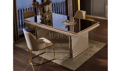 Medusa Home Mobilya - Dolce Kumtaşı Yemek Masası