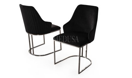 Medusa Home - Dolce Siyah Sandalye Medusa Home - Dolce Siyah Sandalye