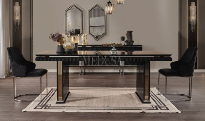 Medusa Home Mobilya - Dolce Siyah Sandalye