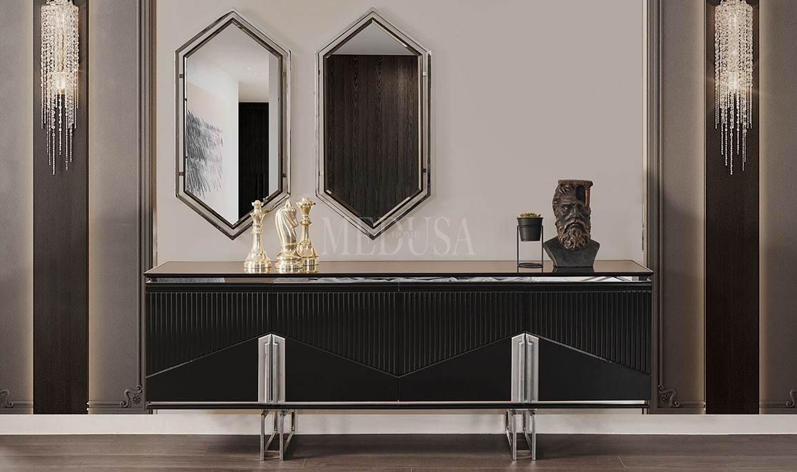 Medusa Home Mobilya - Dolce Siyah Yemek Odası