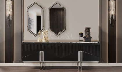 Medusa Home Mobilya - Dolce Siyah Yemek Odası