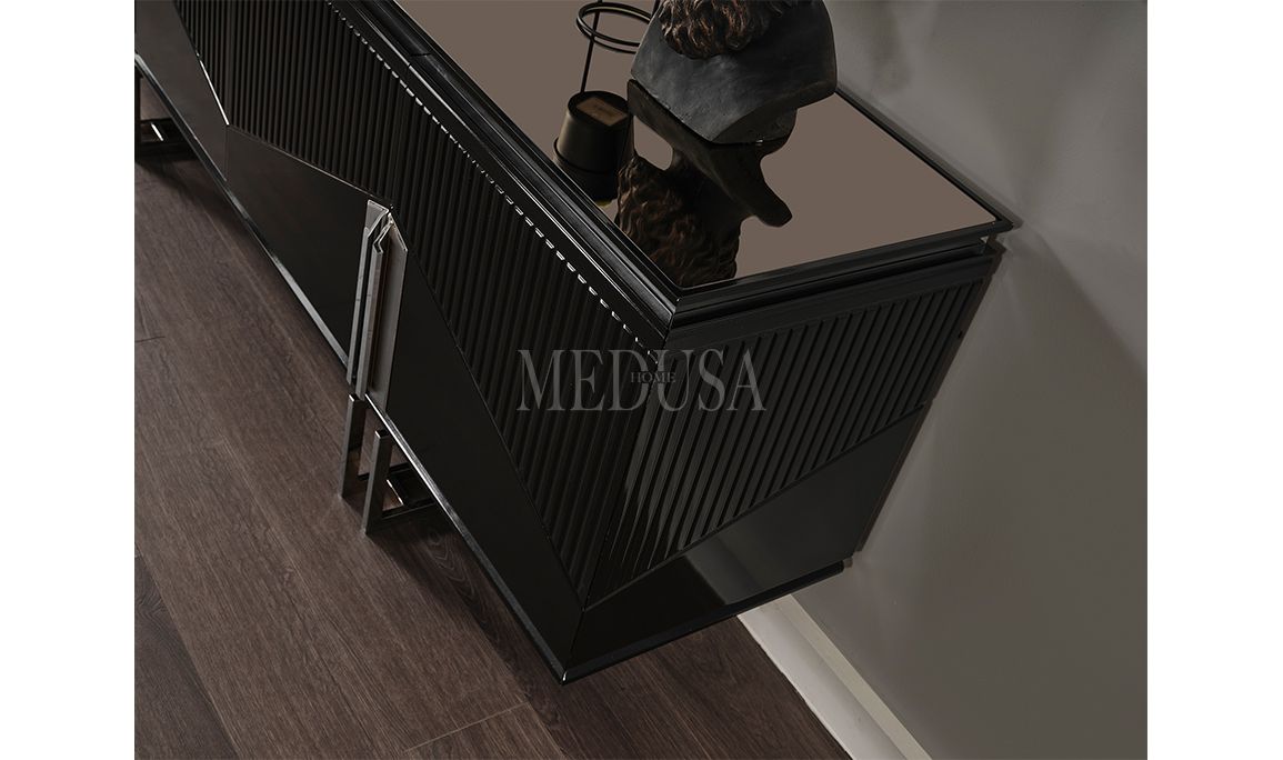 Medusa Home Mobilya - Dolce Siyah Yemek Odası