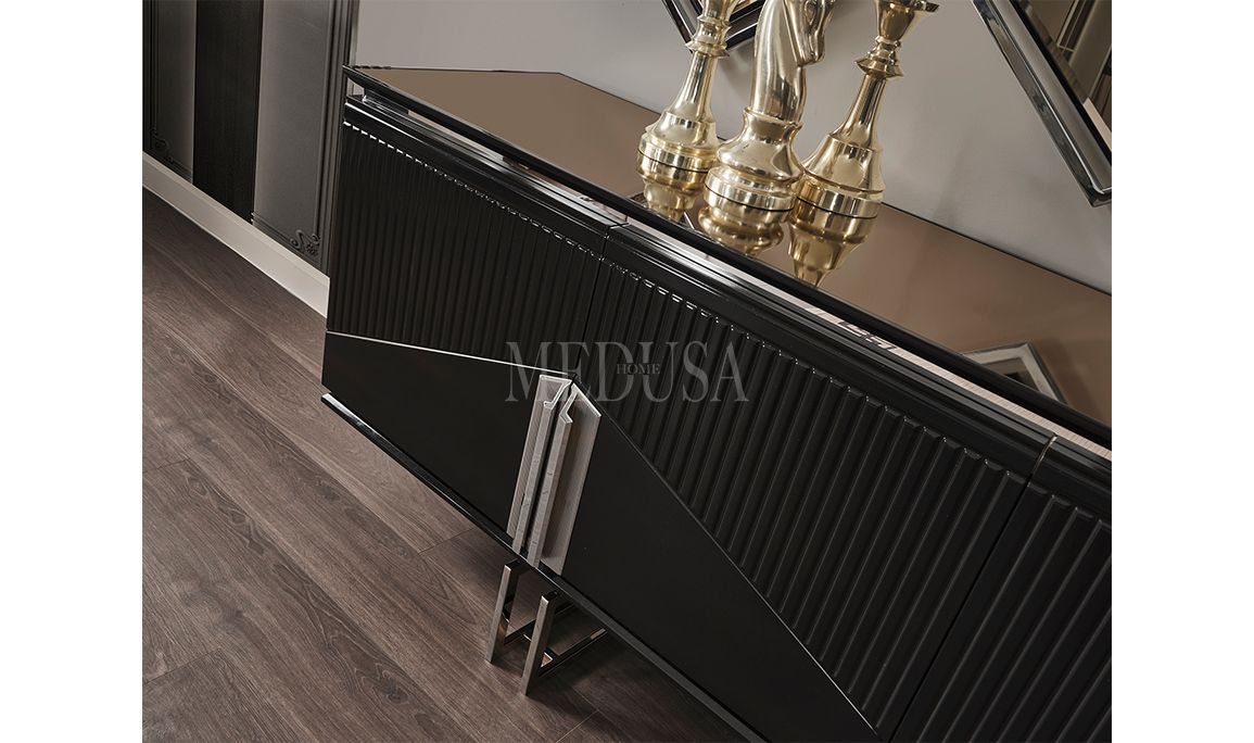 Medusa Home Mobilya - Dolce Siyah Yemek Odası