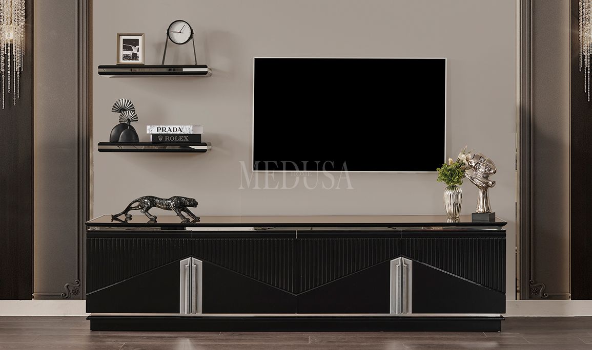 Medusa Home Mobilya - Dolce Siyah Yemek Odası