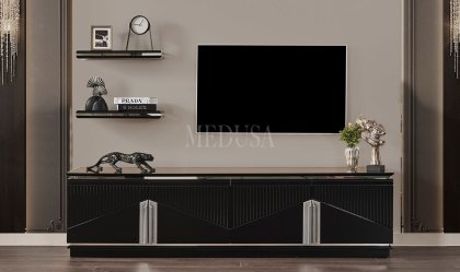 Medusa Home Mobilya - Dolce Siyah Yemek Odası