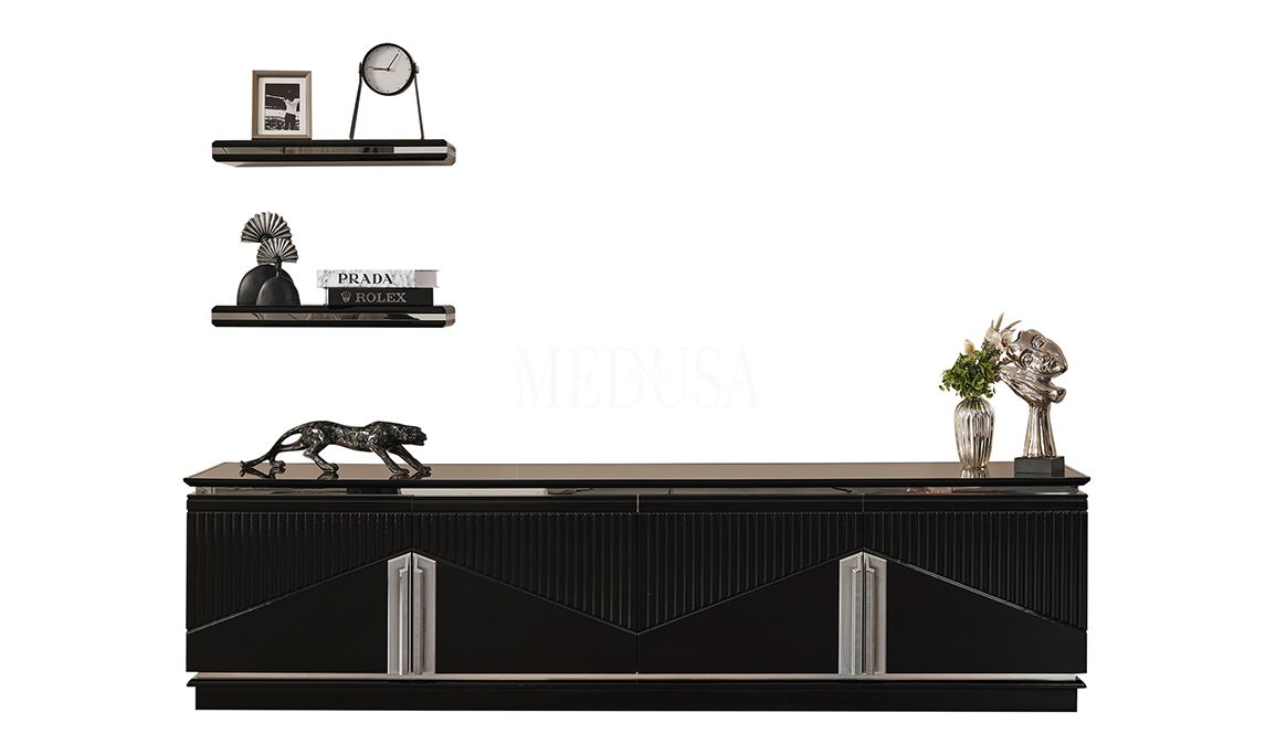 Medusa Home Mobilya - Dolce Siyah Yemek Odası