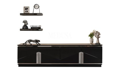 Medusa Home Mobilya - Dolce Siyah Yemek Odası