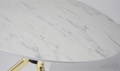 Medusa Home Mobilya - Dolunay Gold Mutfak Masası
